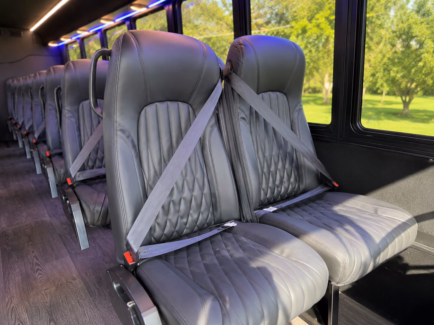 dayton school event transportation onboard seating